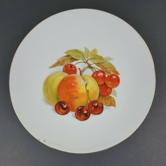 Bareuther Waldsassen Bavaria Germany Fruit Dessert Vintage Plates 6 Assorted 7in - Picture 7 of 12